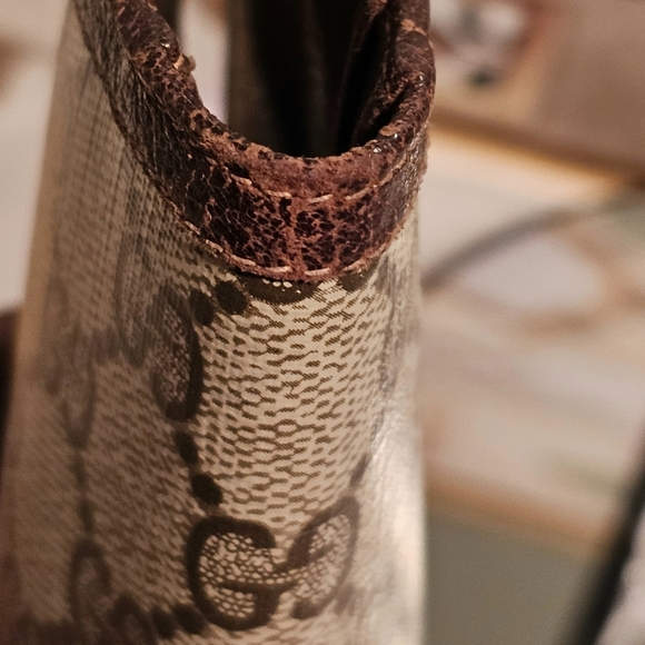 Vintage Gucci GG PVC Leather Bifold Long Wallet - COA - Picture 9 of 12